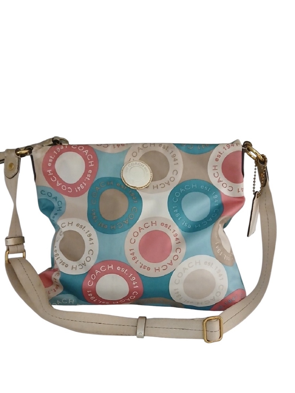 Coach Snaphead Signature Sateen Crossbody Bag